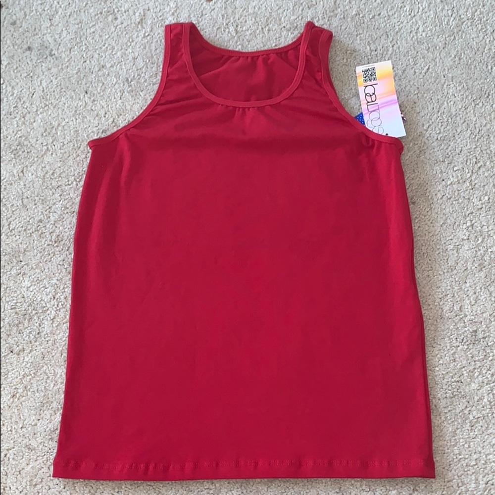 Rock The Red! Cotton Spandex Racerback Tank M NWT